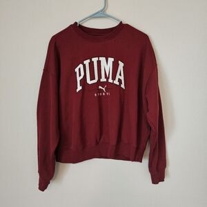 Puma Burgundy Crewneck Sweatshirt